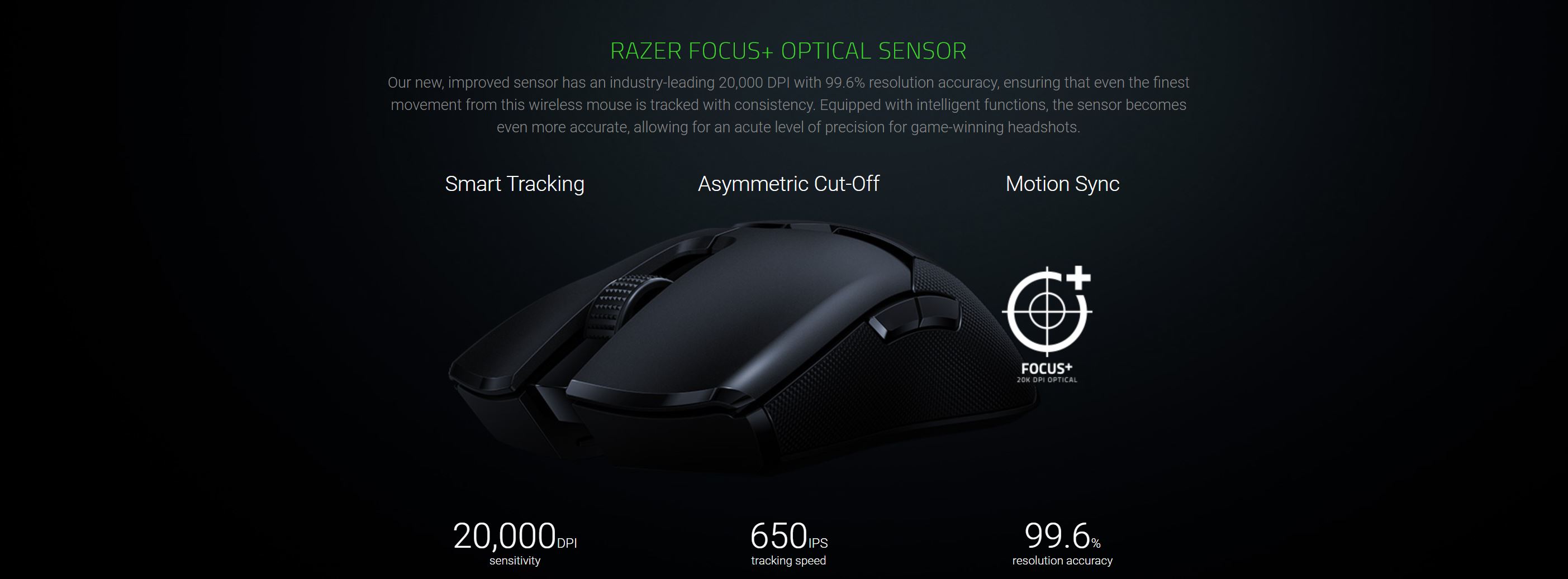 Razer Viper Ultimate Wireless Gaming Mouse with Charging Dock (RZ01-03050100)