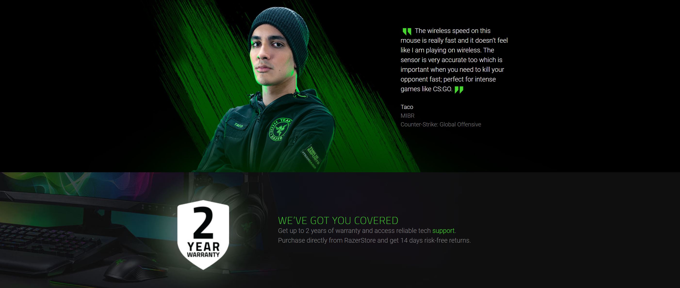 Razer Viper Ultimate Wireless Gaming Mouse with Charging Dock (RZ01-03050100)
