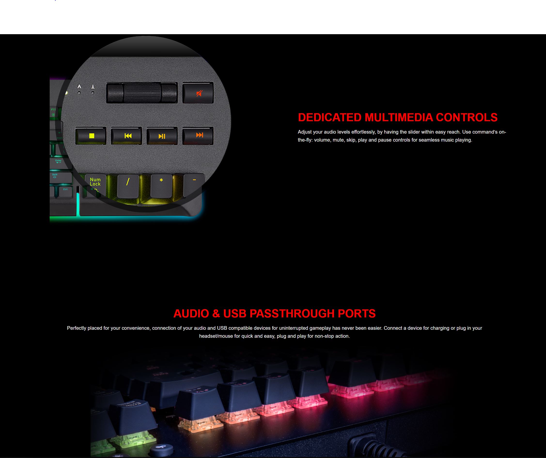 Thermaltake Level 20 GT RGB Mechanical Gaming Keyboard - Cherry Blue Switch (GKB-LVG-BLBRUS-01)