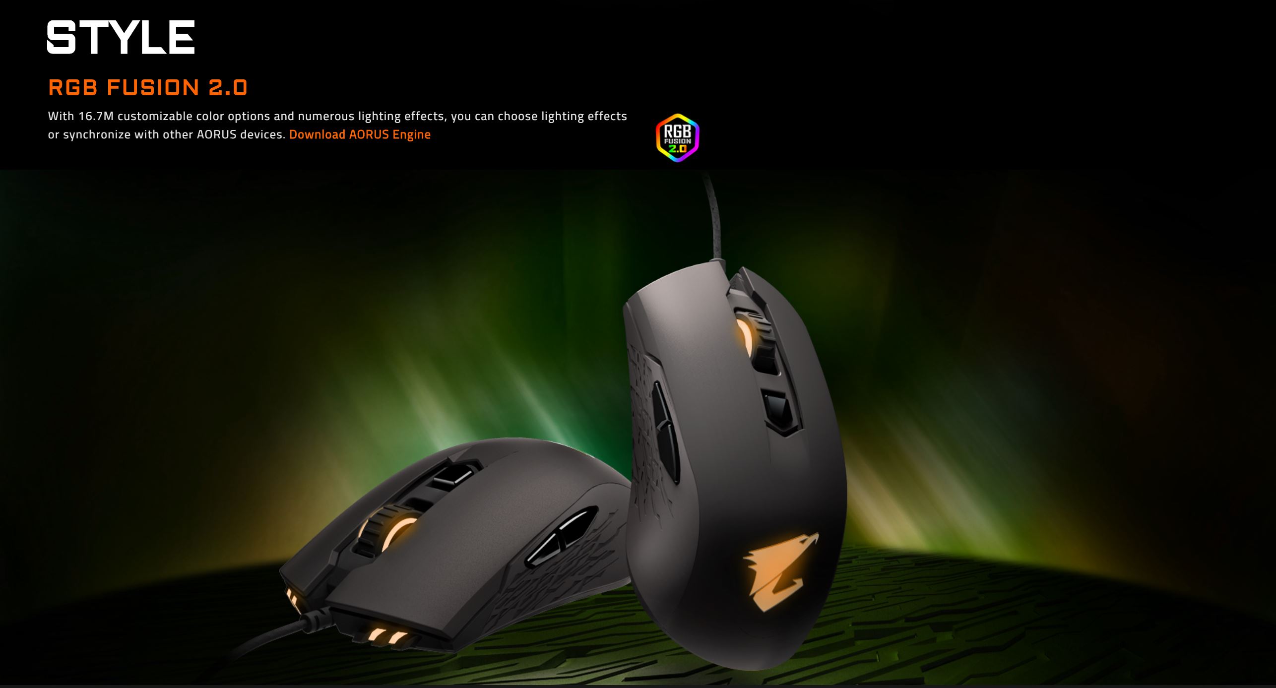Gigabyte Aorus M4 Optical RGB Gaming Mouse (GM-AORUS-M4)