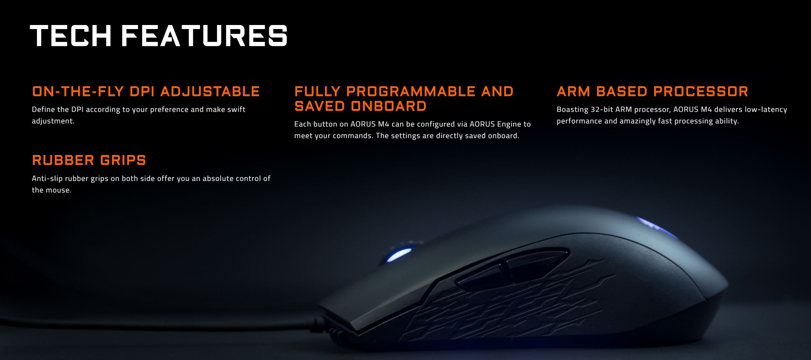 Gigabyte Aorus M4 Optical RGB Gaming Mouse (GM-AORUS-M4)