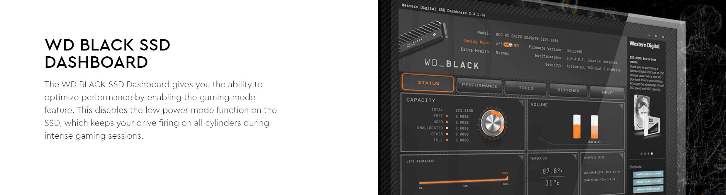 Western Digital Black SN750 500GB PCIe Gen3 M.2 2280 NVMe SSD (WDS500G3X0C)