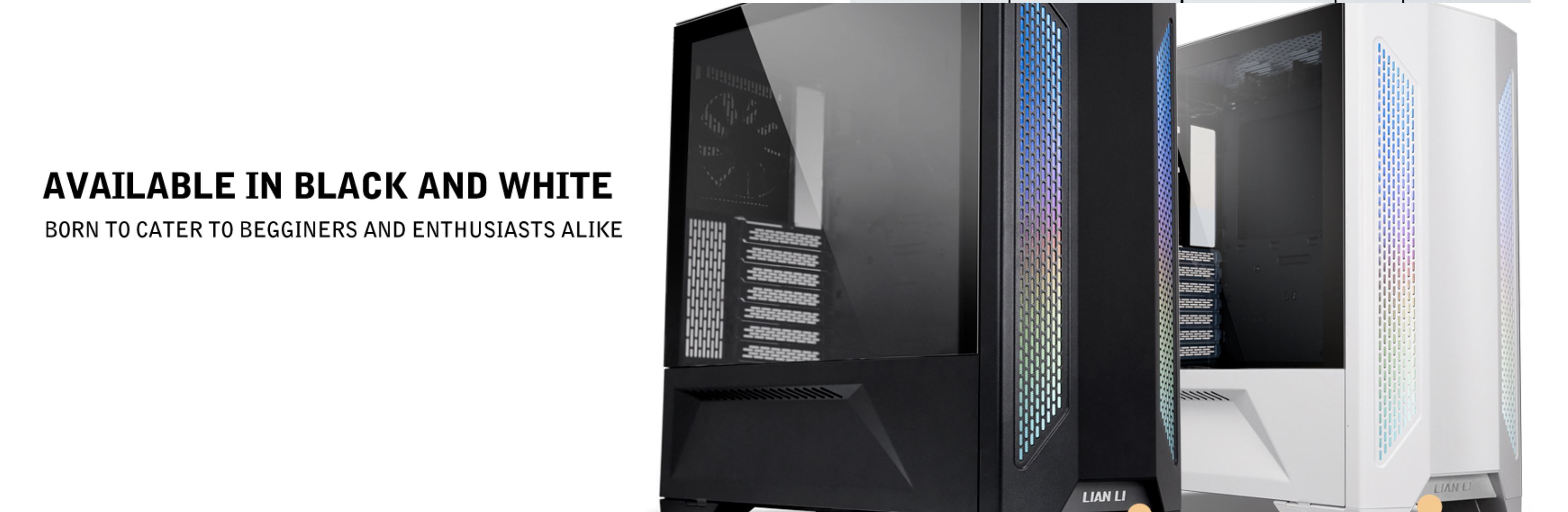 Lian Li Lancool II RGB Tempered Glass Mid Tower ATX Case - White