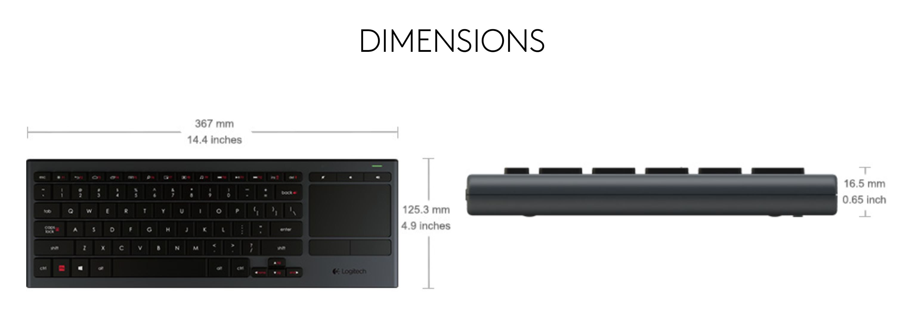 Logitech K830 Illuminated Wireless Keyboard (920-007182)