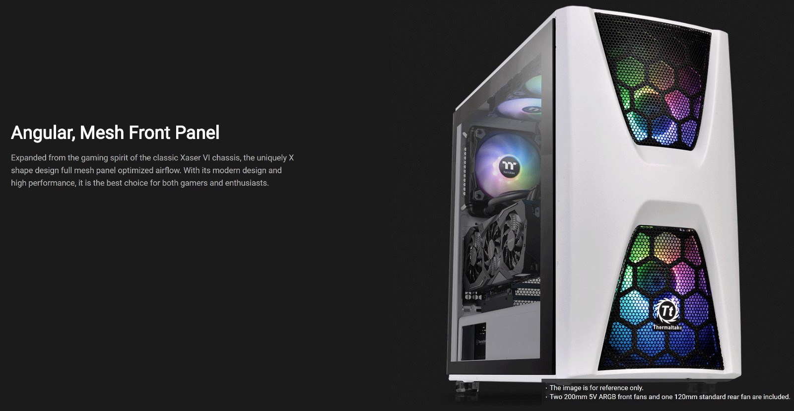 Thermaltake Commander C34 ARGB Tempered Glass Mid Tower ATX Case - Snow Edition (CA-1N5-00M6WN-00)