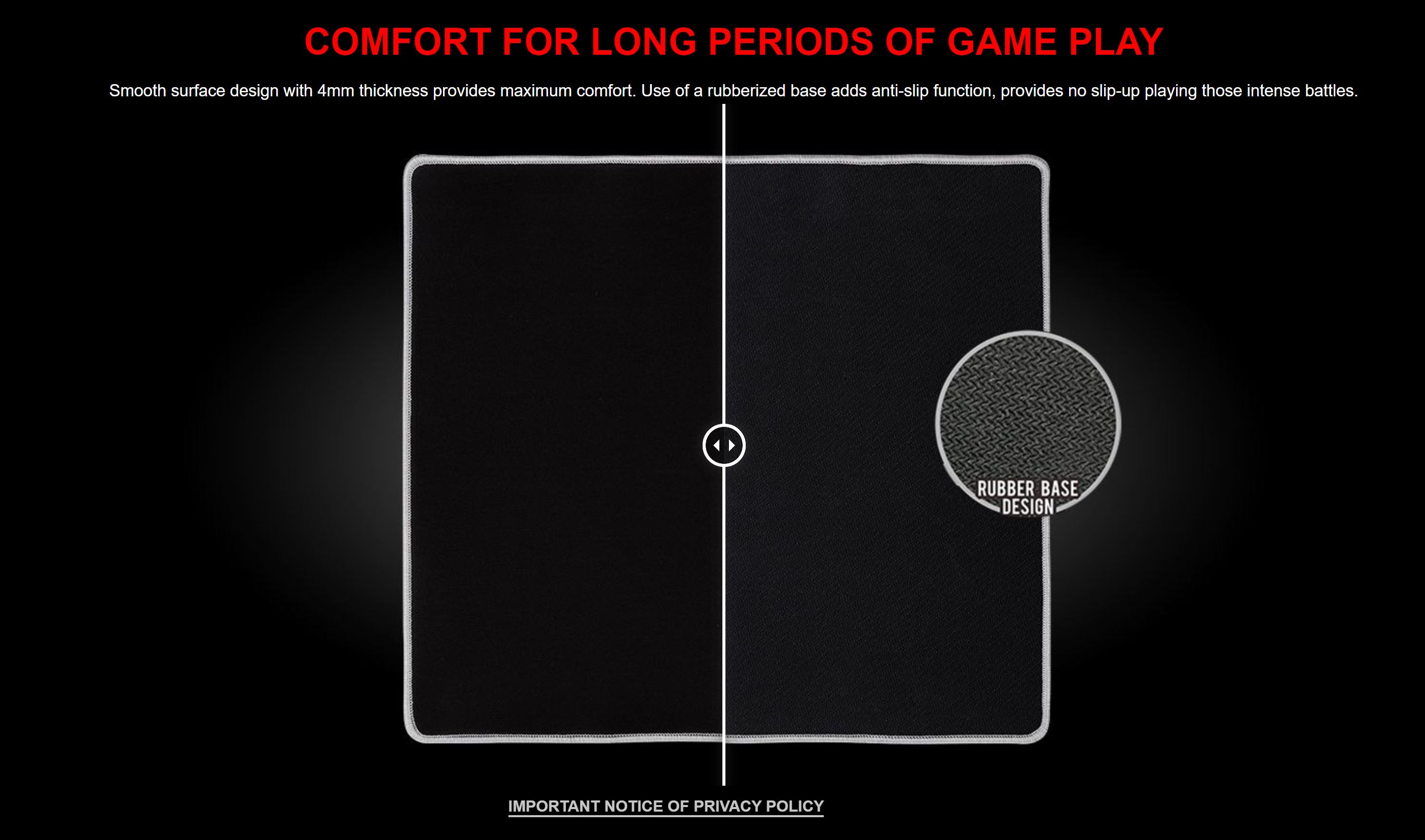 Thermaltake M500 Large Gaming Mouse Pad (GMP-TTP-BLKSLS-01)