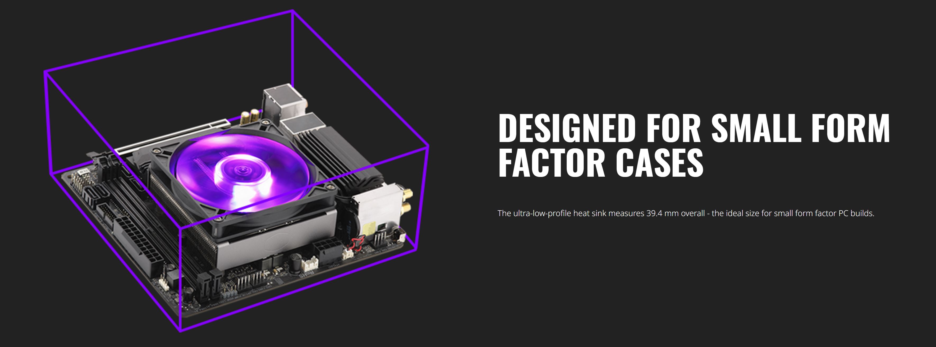 Cooler Master MasterAir G200P Low Profile RGB CPU Cooler (MAP-G2PN-126PC-R1)