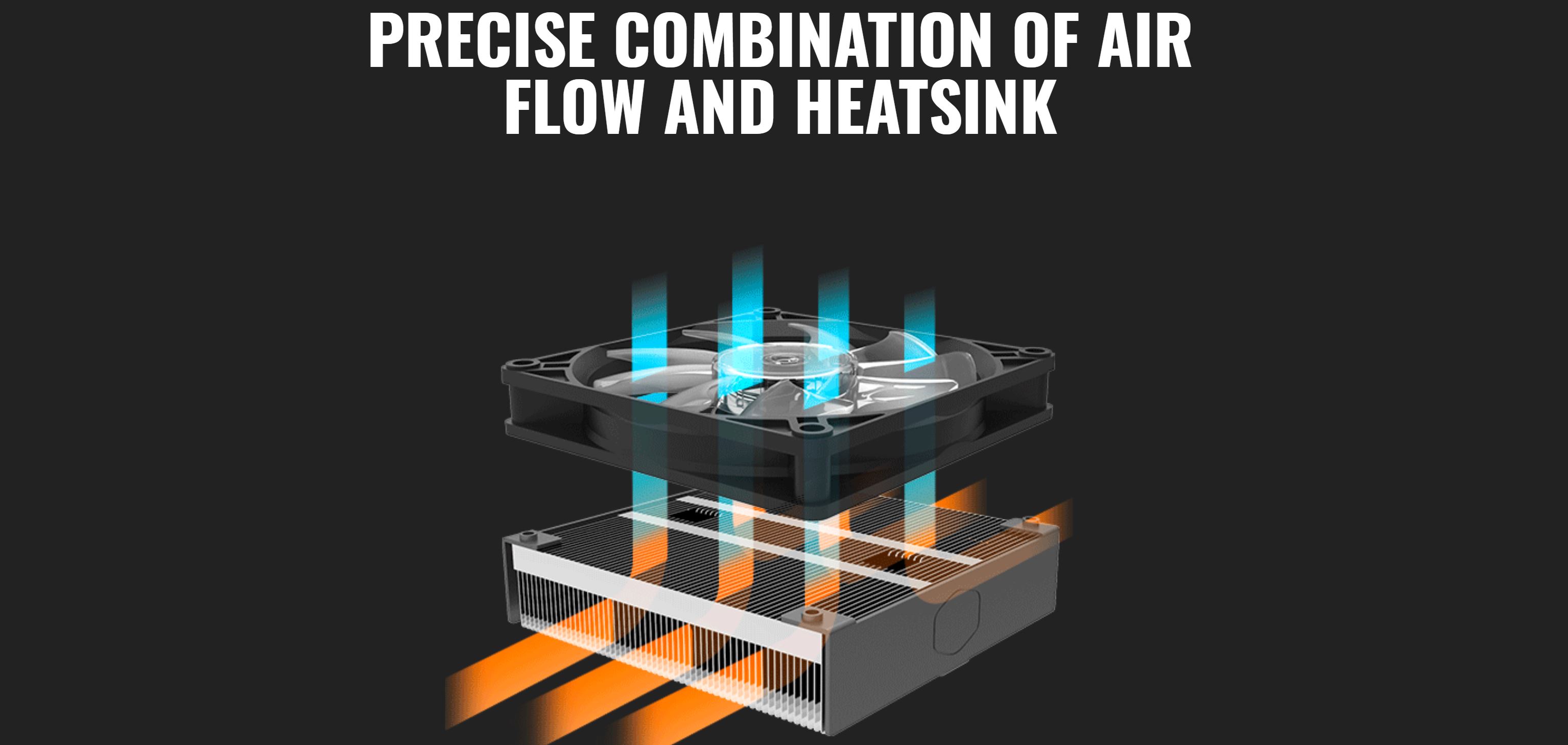 Cooler Master MasterAir G200P Low Profile RGB CPU Cooler (MAP-G2PN-126PC-R1)
