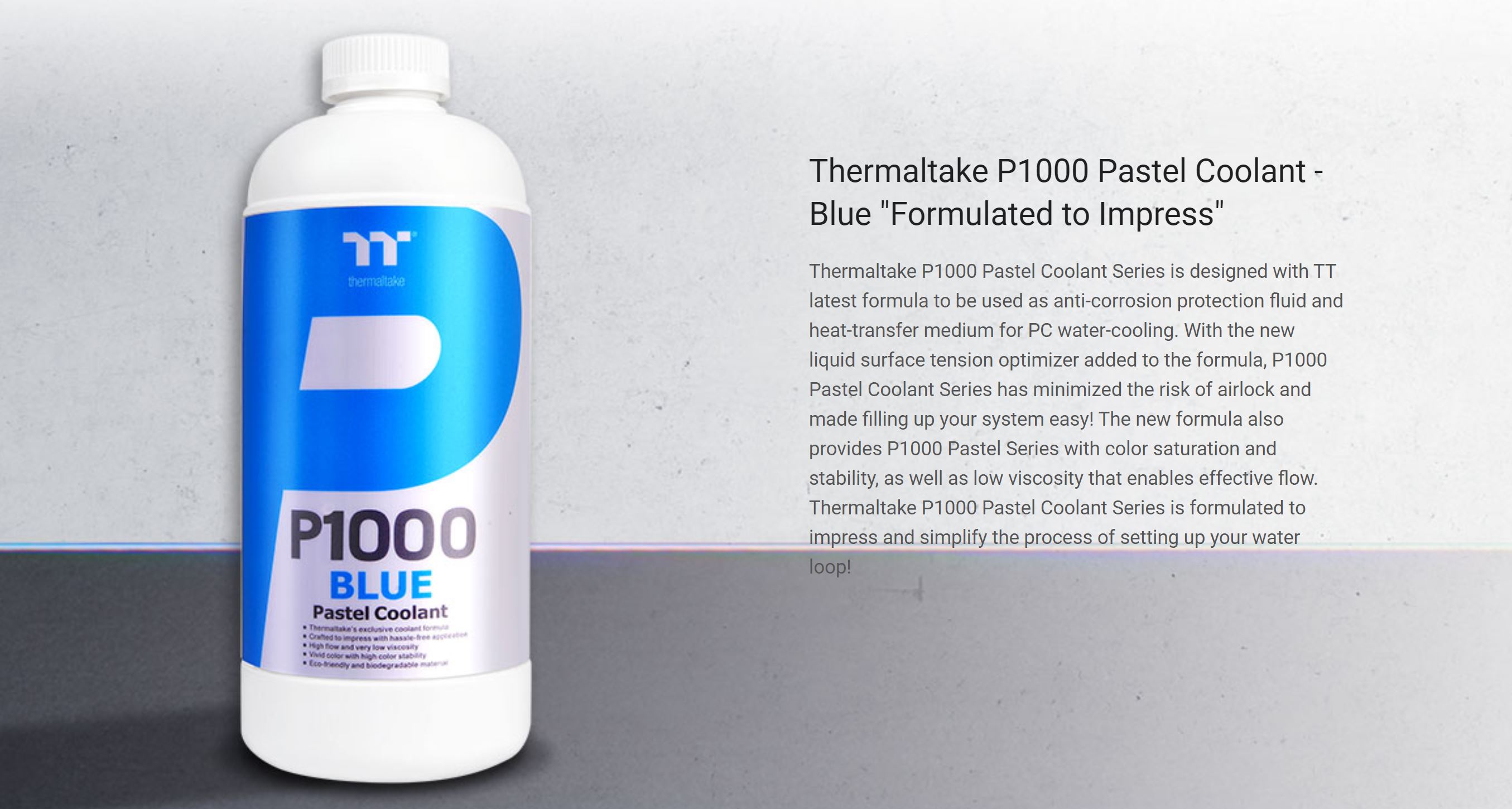 Thermaltake P1000 Pastel Coolant - Blue (CL-W246-OS00BU-A)