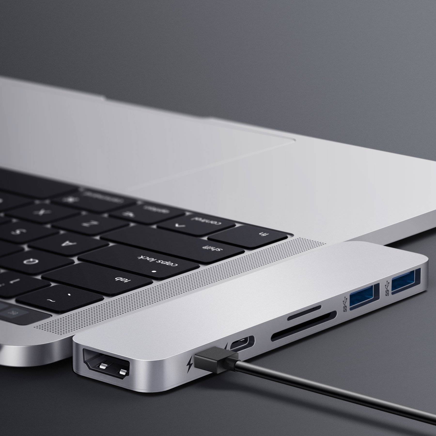 HyperDrive Duo MacBook Pro USB Type C Multifunction Hub - Silver