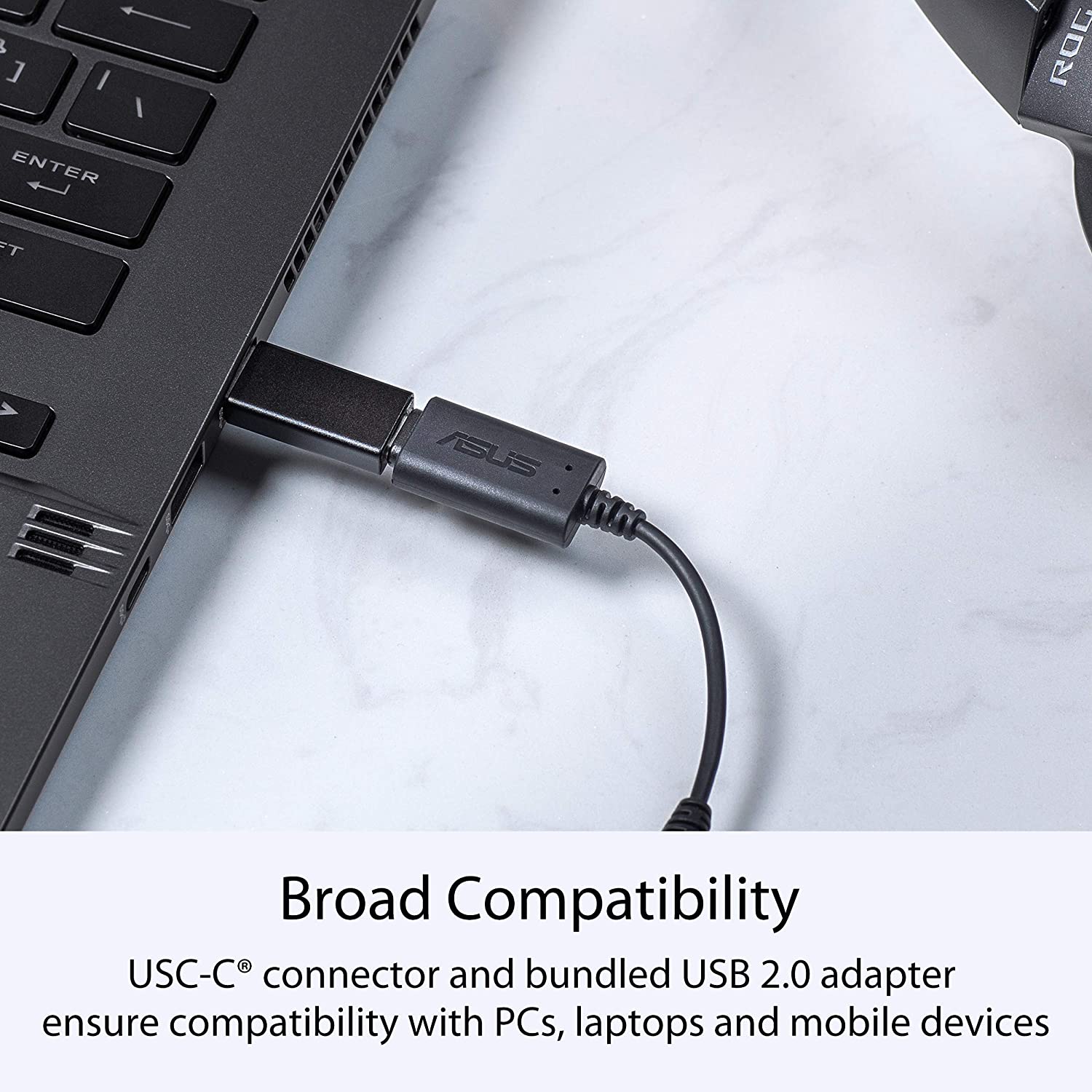 Asus Type C to 3.5mm AI Noise Canceling Mic Adapter