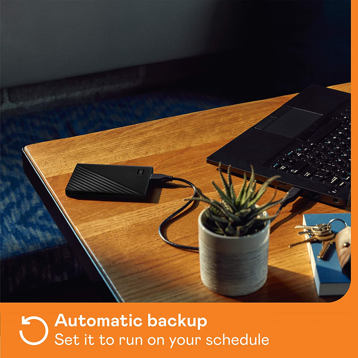 Western Digital 5TB My Passport USB 3.2 External HDD - Black (WDBPKJ0050BBK-WESN)