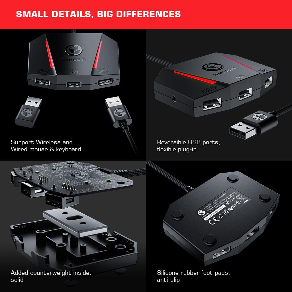 GameSir VX2 AimBox Console Keyboard and Mouse Adapter