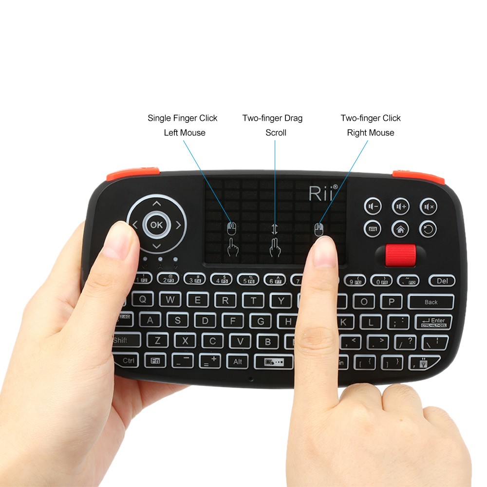 Rii i4 Mini Wireless Keyboard with 2.4G Touchpad (I4)