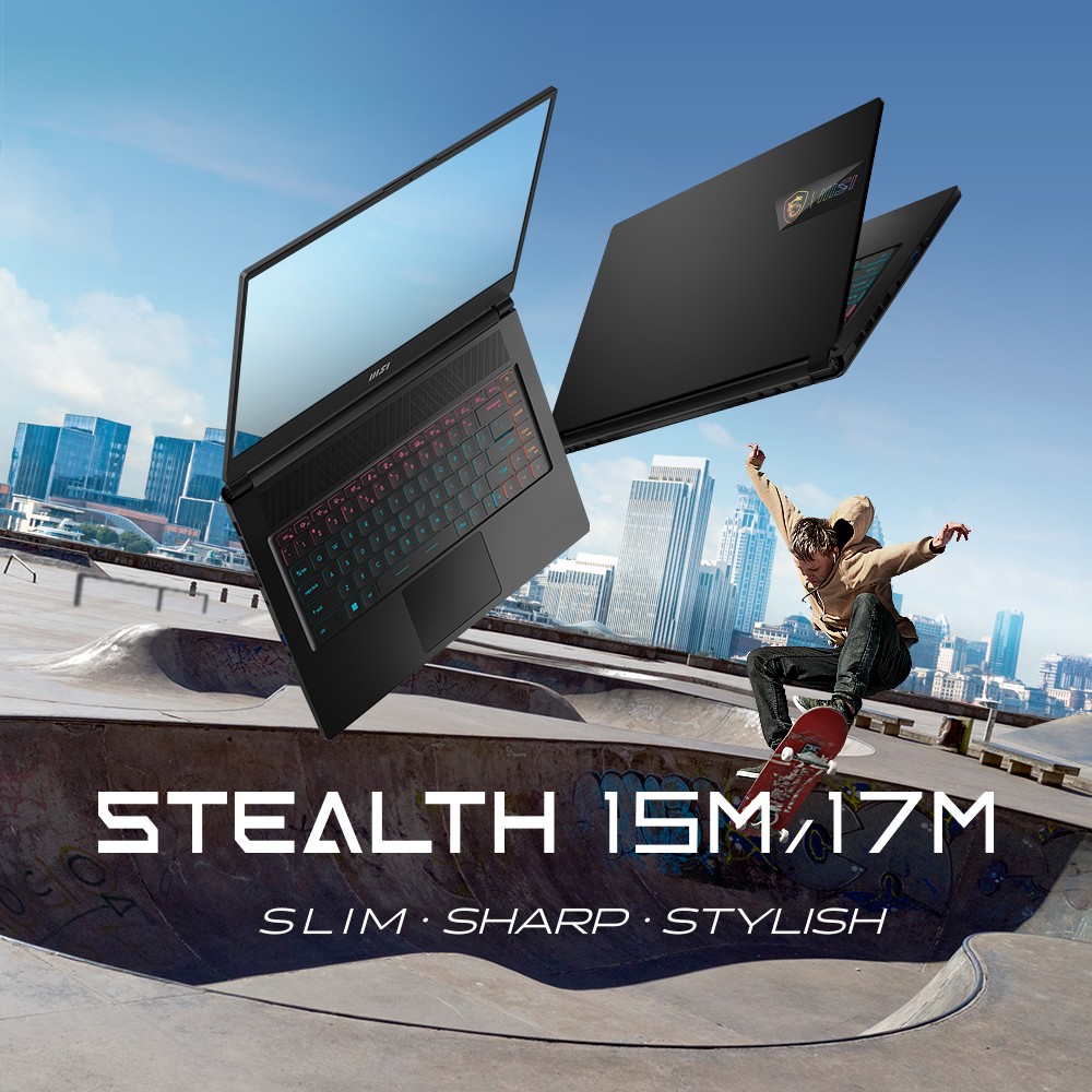 MSI Stealth 15M 15.6in FHD i7-1280P RTX3060 Max-Q 1TB SSD 16GB RAM W11H Gaming Laptop (Stealth 15M B12UE-018AU)