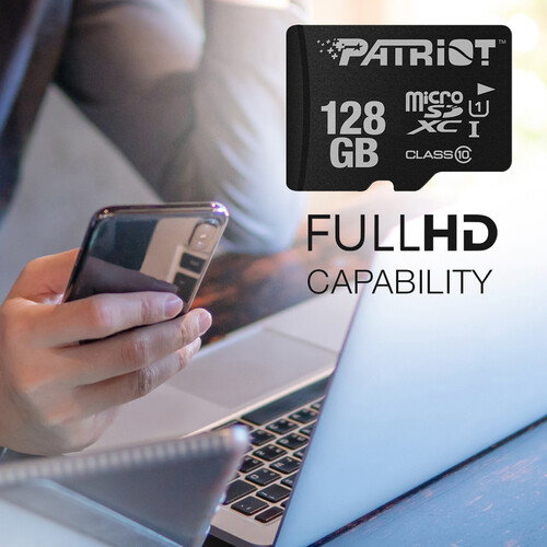 Patriot 128GB LX Series UHS-I microSDXC Memory Card (PSF128GMDC10)