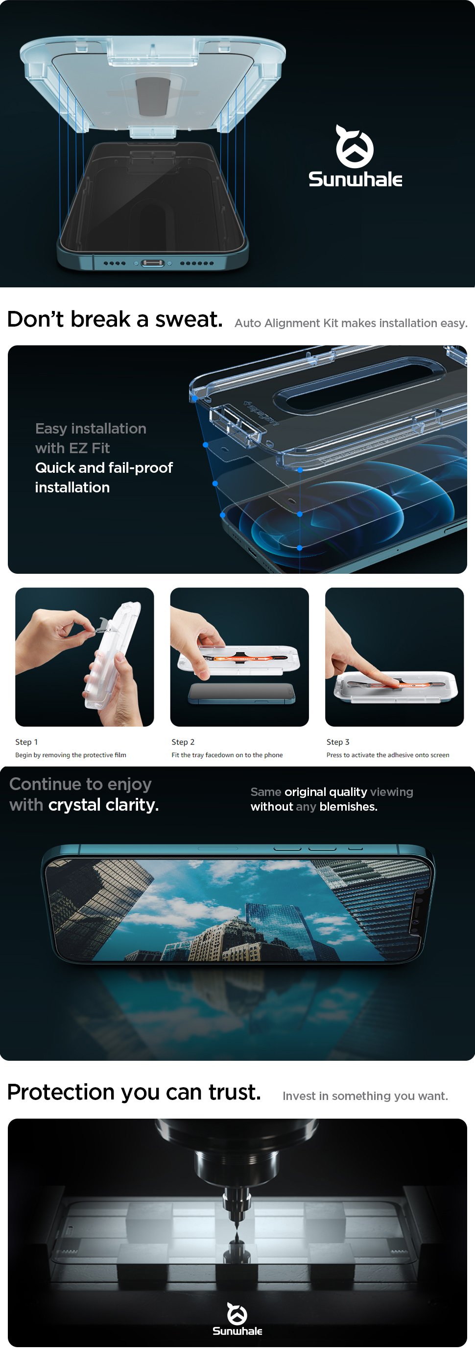 Mobile-Phone-Accessories-Sunwhale-for-iPhone-12-pro-max-Screen-Protector-Auto-Alignment-Kit-51