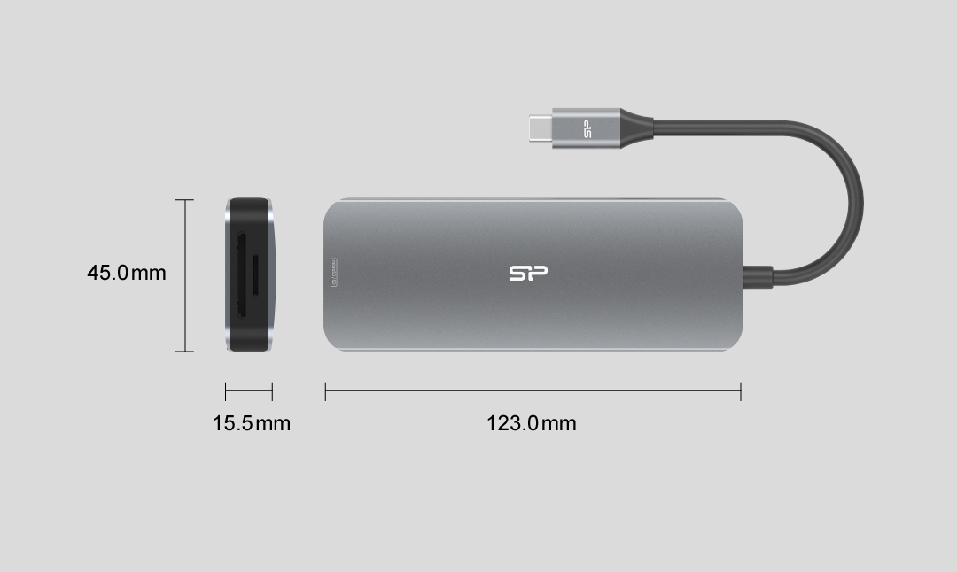 Silicon Power 8-in-1 USB-C Hub (SR30)