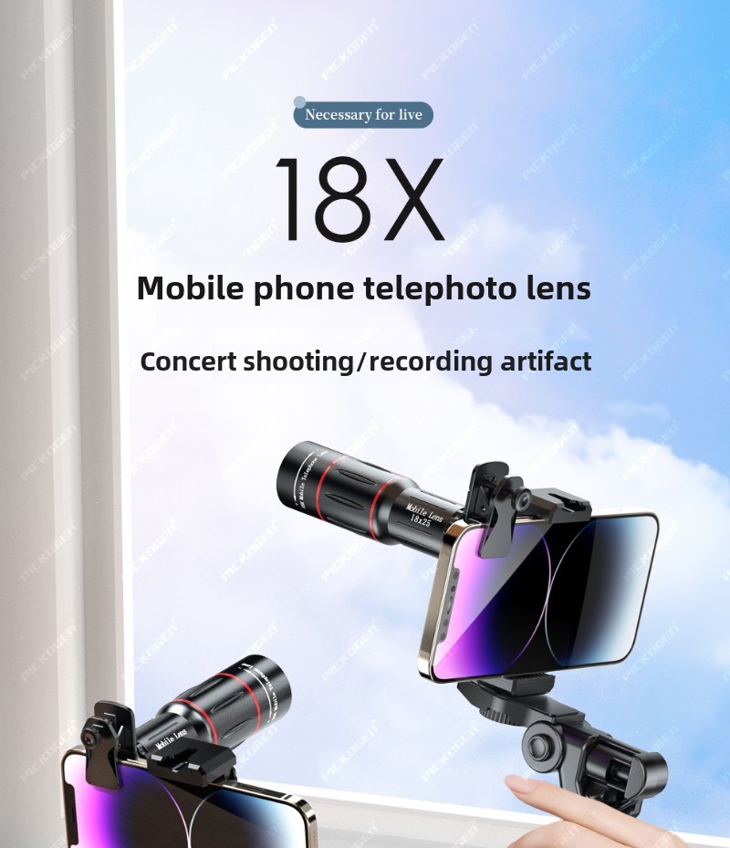 Phone Lens Kit External Phone Camera Lens Set with 22X Telephoto Lens for iPhone 16/15/14/13/12/11/X