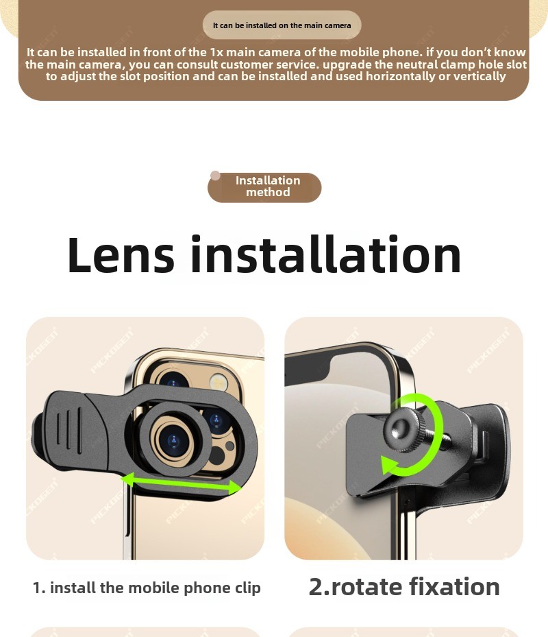 Phone Lens Kit External Phone Camera Lens Set with 22X Telephoto Lens for iPhone 16/15/14/13/12/11/X