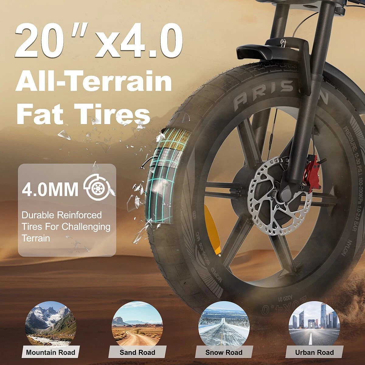 JANSNO X60 Electric Bicycle 48V 23Ah Dual Motor 1500W Max Speed 48km/h 20' FatTire MTB High-Carbon Steel Electric Bike