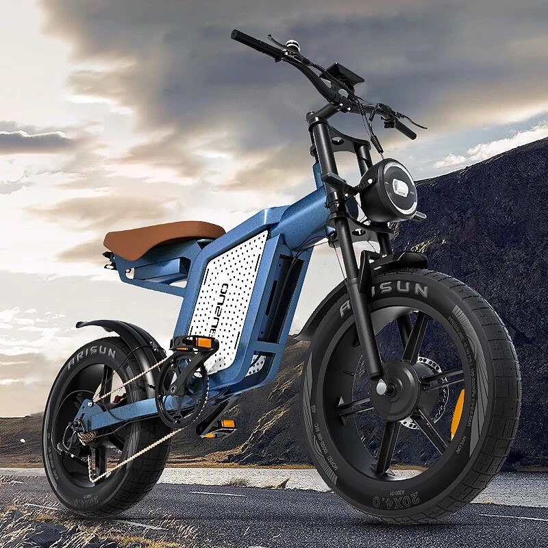 JANSNO X60 Electric Bicycle 48V 23Ah Dual Motor 1500W Max Speed 48km/h 20' FatTire MTB High-Carbon Steel Electric Bike