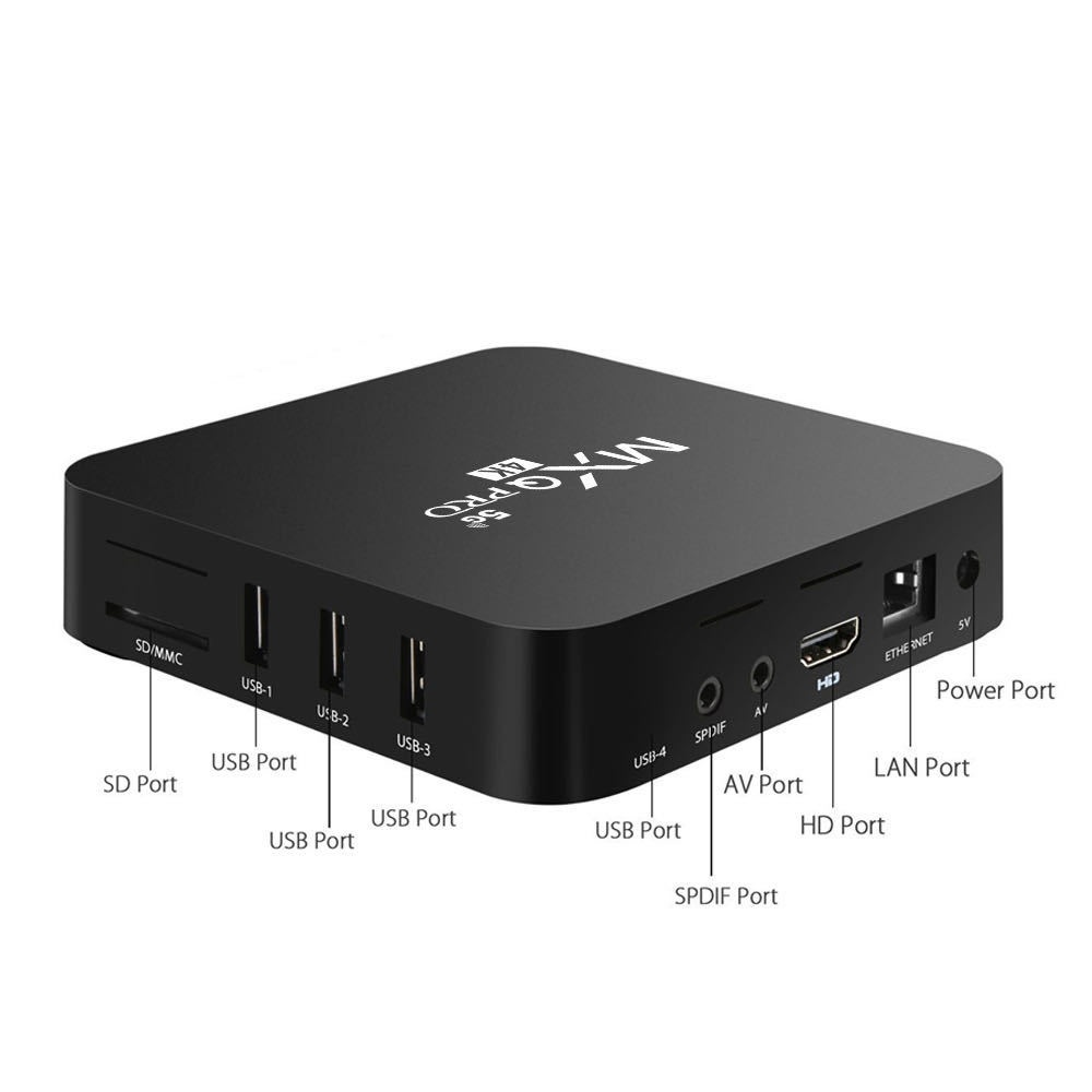 M-XPRO TV Box 5G+WiFi, 8GB Large RAM, Global Live Streaming, YouTube/APP Supported, HD Interface