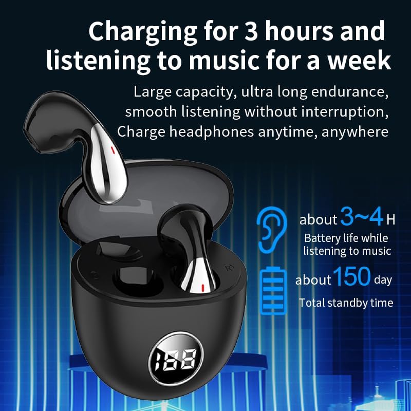 AI Language Translation Earbuds 144 Languages Translation Earbuds Real Time Two-Way Translator Real-Time Communication Simultaneous Translation BT5.4