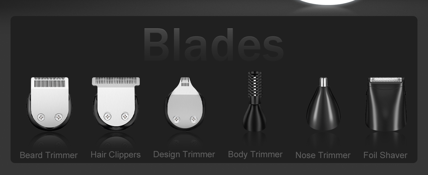 Beard Trimmer for Men, Waterproof Cordless Electric Shaver, Nose, Face, Body and Moustache Grooming Kit, Gifts for Men and Husband