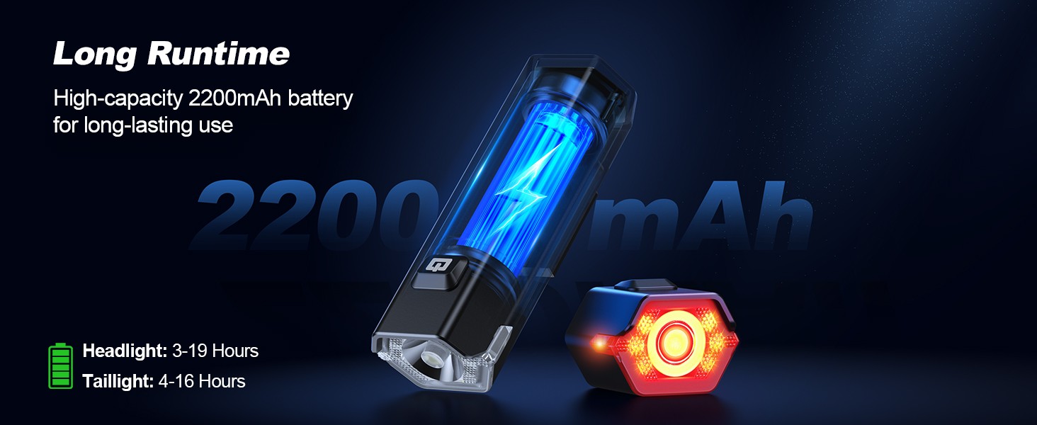 2026 New 1000 Lumen Super Bright Bike Lights with Side Light, 4+6 Modes Rechargeable Bicycle Lights Front & Rear, IP65 Waterproof Bike Headlight for D