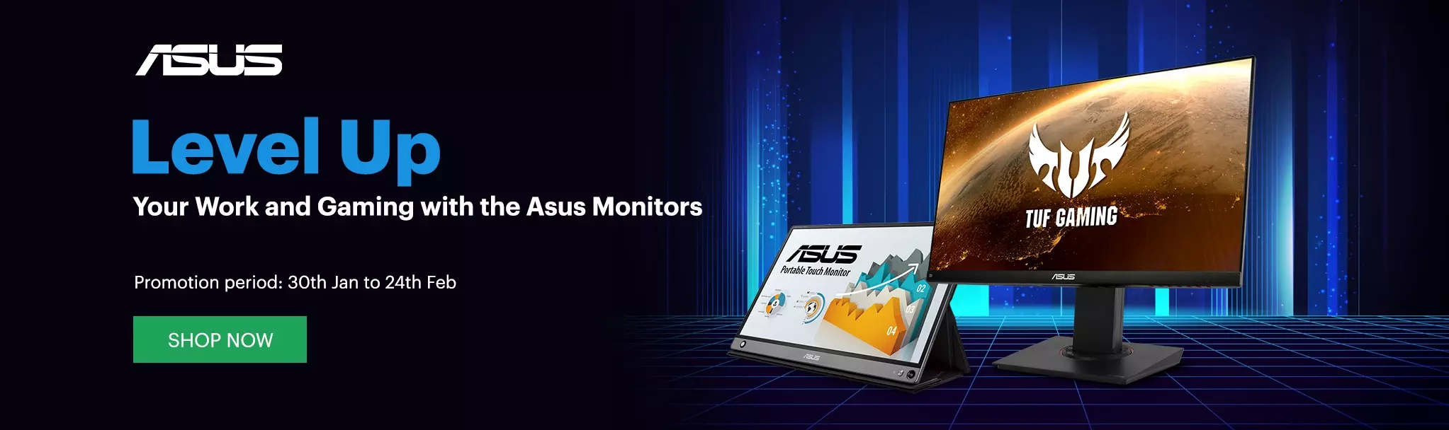 Asus Monitor Promotions - Level up your work and gaming experience 