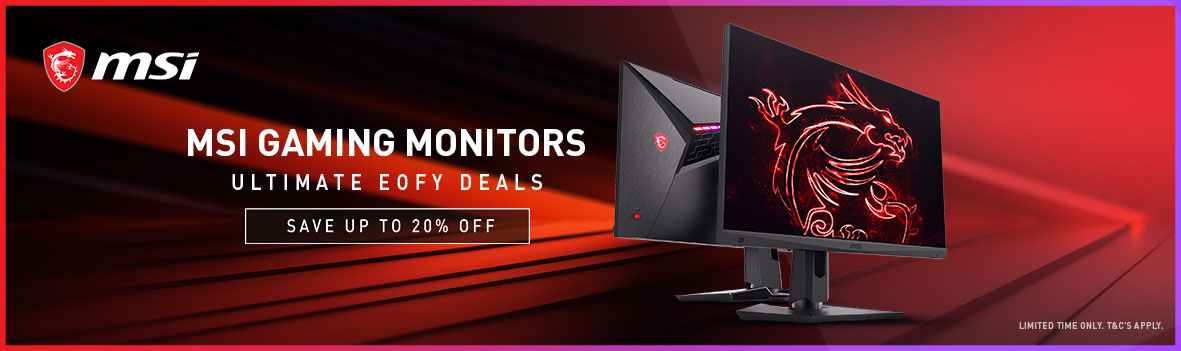 Up to 20% OFF Ultimate EOFY Deals for MSI Gaming Laptops