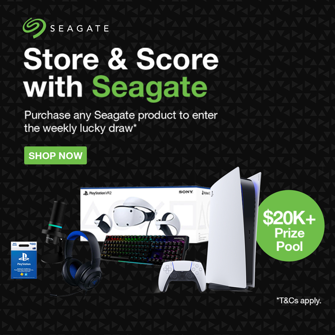 Store and Score with Seagate - Purchase any eligible products to enter the lucky draw