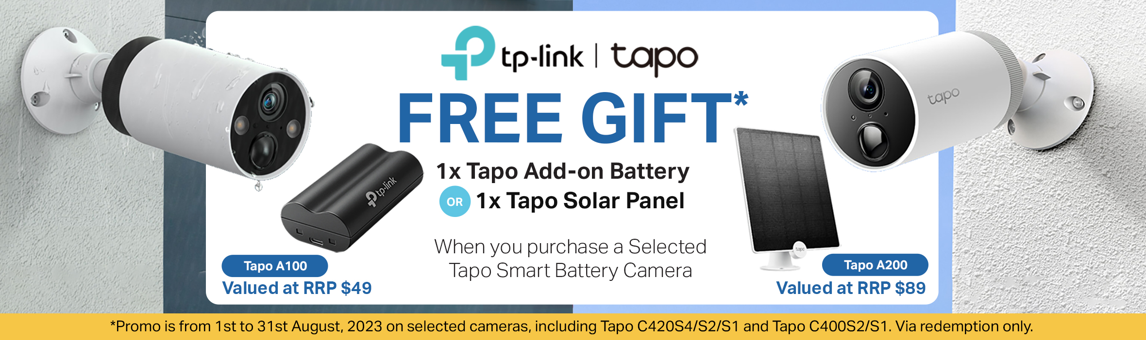Get Free Gifts with Tapo Cams! Limited Time Offer