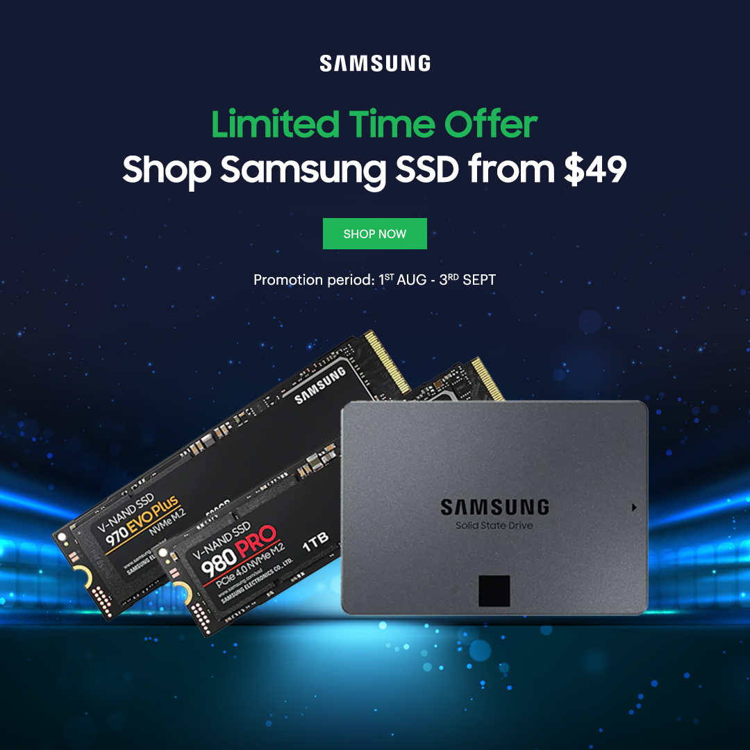Limited Time Offer - Shop Samsung SSD from $49