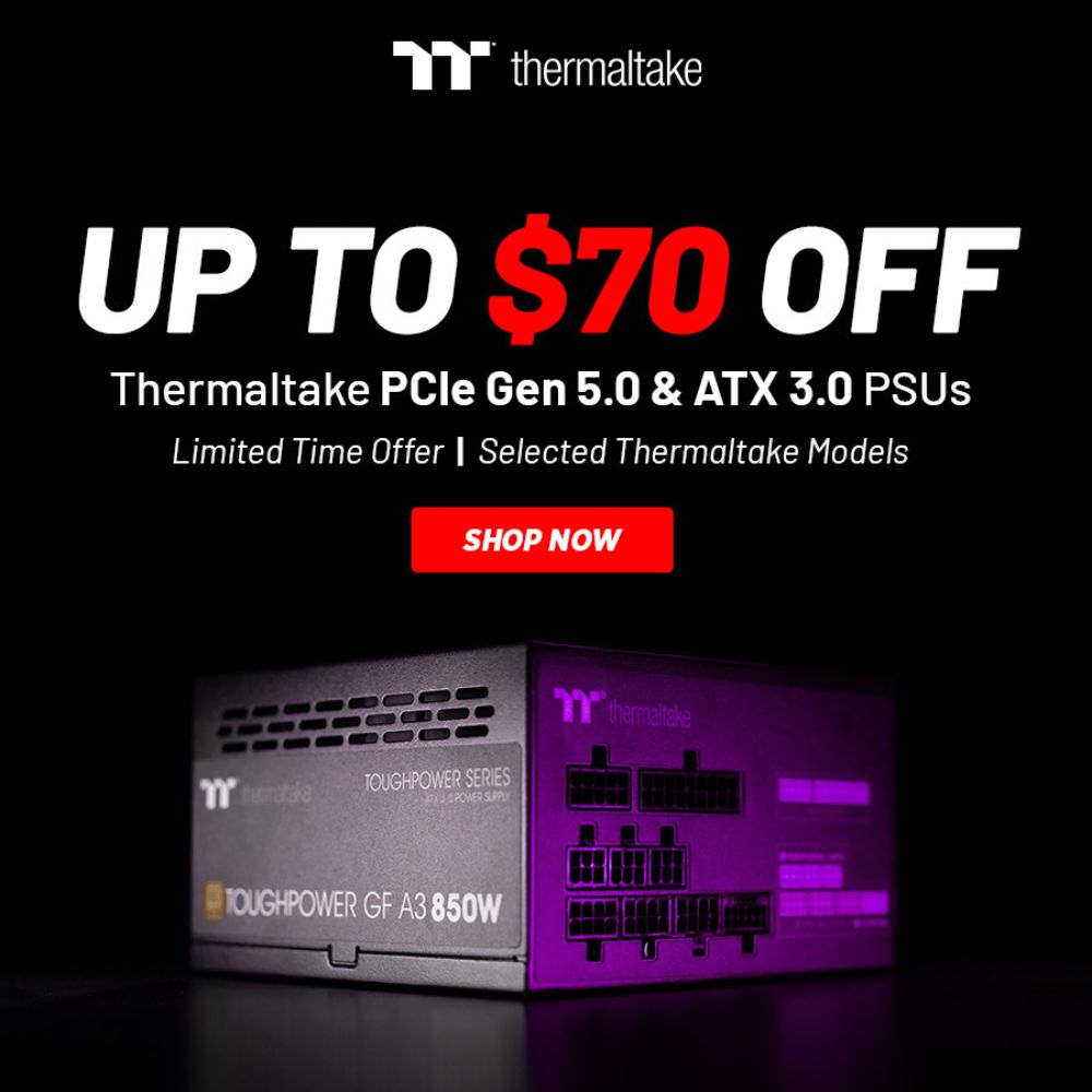 Thermaltake PSU Sale: Gear Up for PCIe 5.0 Gaming Dominance