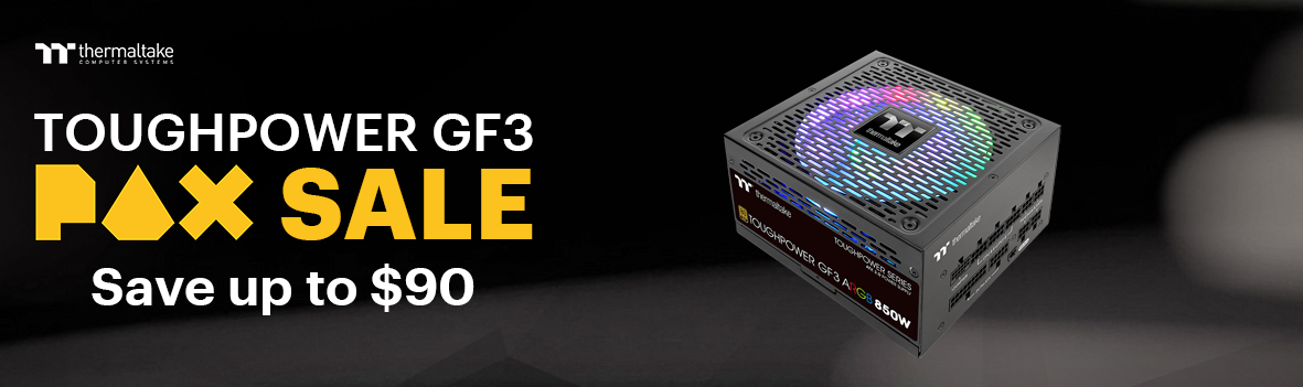 Thermaltake ATX 3.0 PSU Sale - Up to $90 Off during PAX!