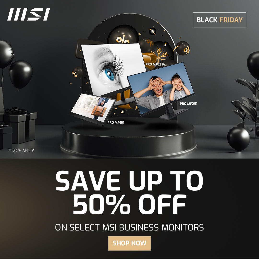 Down to $99 and Up to 50% OFF. MSI Monitor Black Friday Sale: Where Quality Meets Affordability!