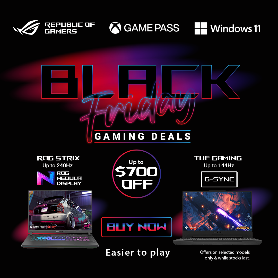 Asus Gaming Notebook Black Friday Promotion