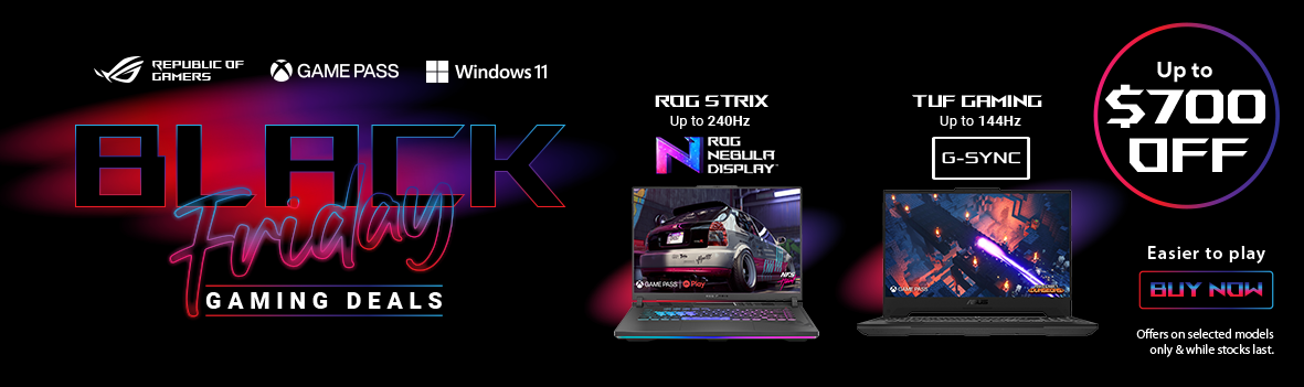 Asus Gaming Notebook Black Friday Promotion