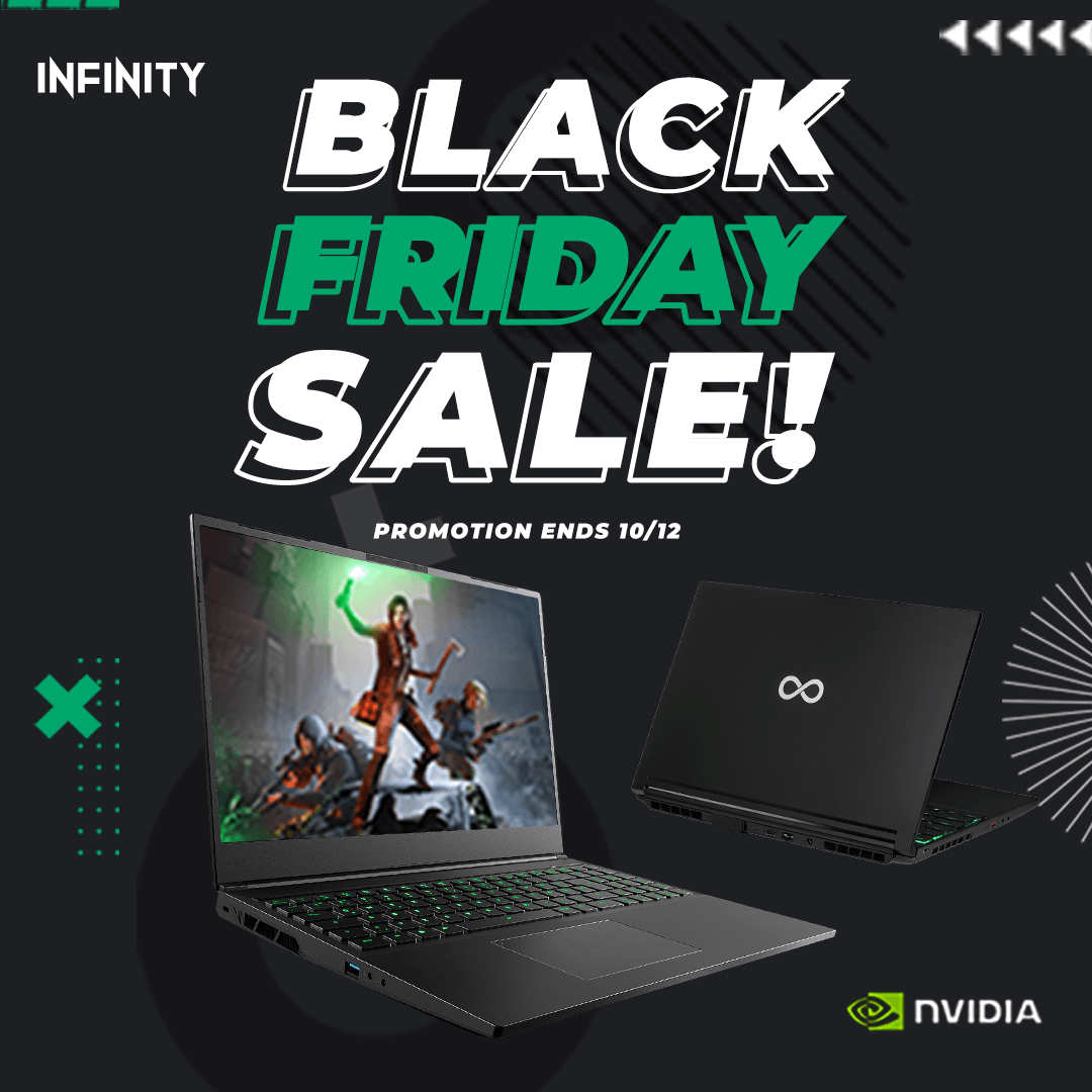 Infinity Black Friday Sale: Save Up to $100 on Gaming Laptops