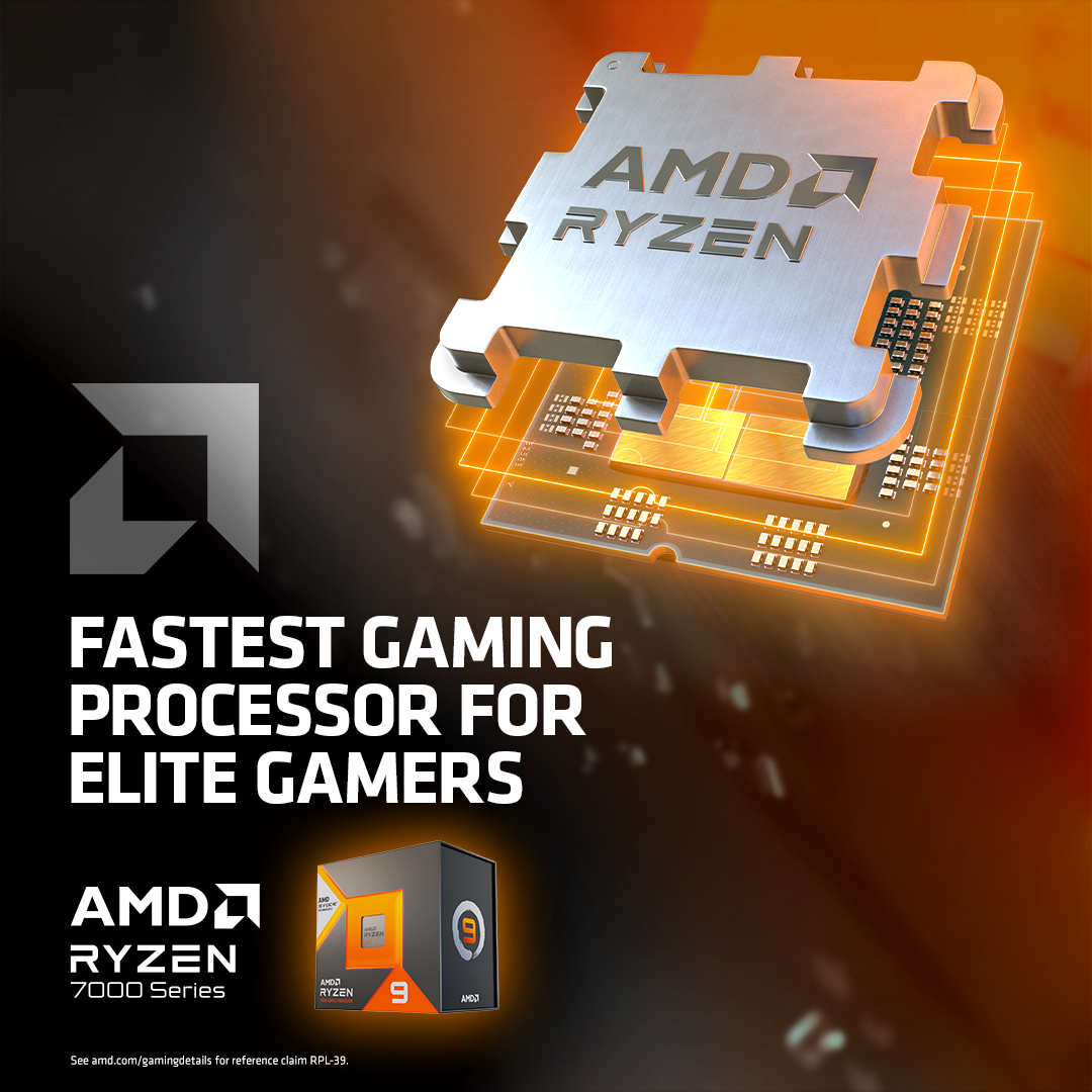 AMD 7000 Series CPU - Enjoy Serious Speed and the Ultimate Power Efficiency for Gaming and Creating.