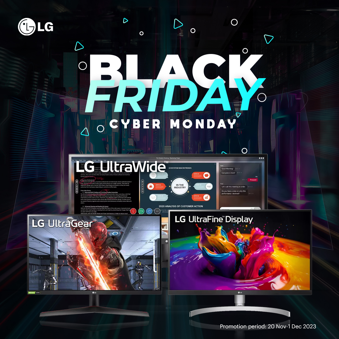 LG Monitor Black Friday Sale - Save Up to $130!