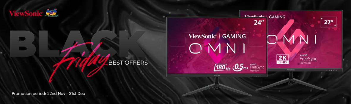 Viewsonic Black Friday Sale  - Immersive Gaming, Unbeatable Prices