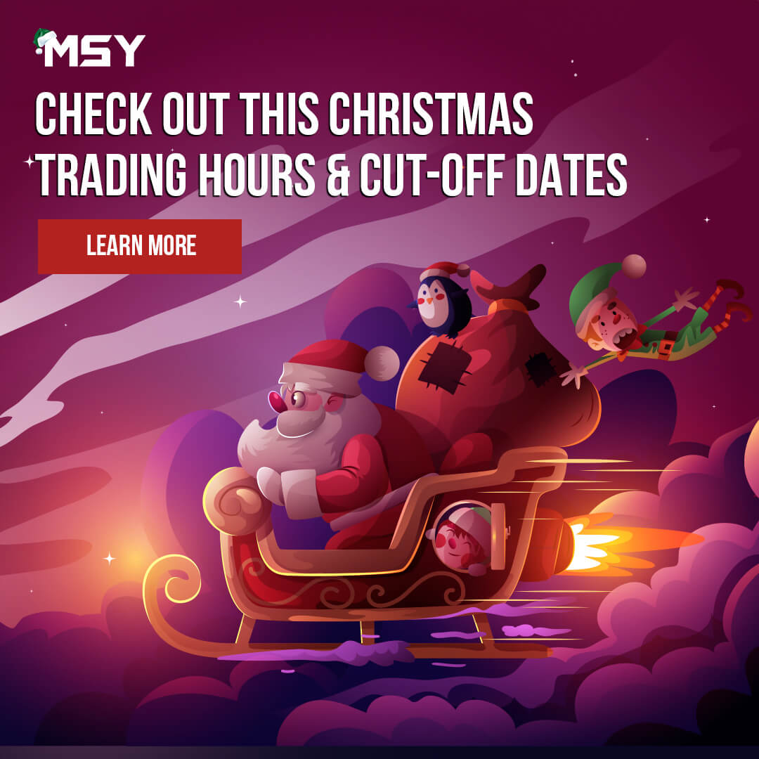 MSY Christmas Trading Hours and Cut-off Dates 2023