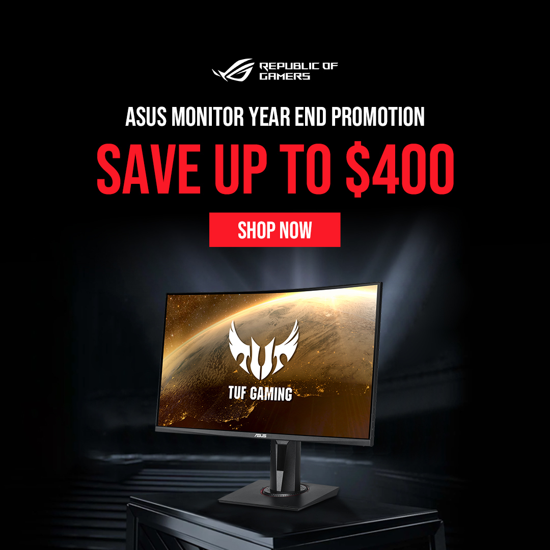 Asus Monitors Year-End Promotion - Save Up to $400