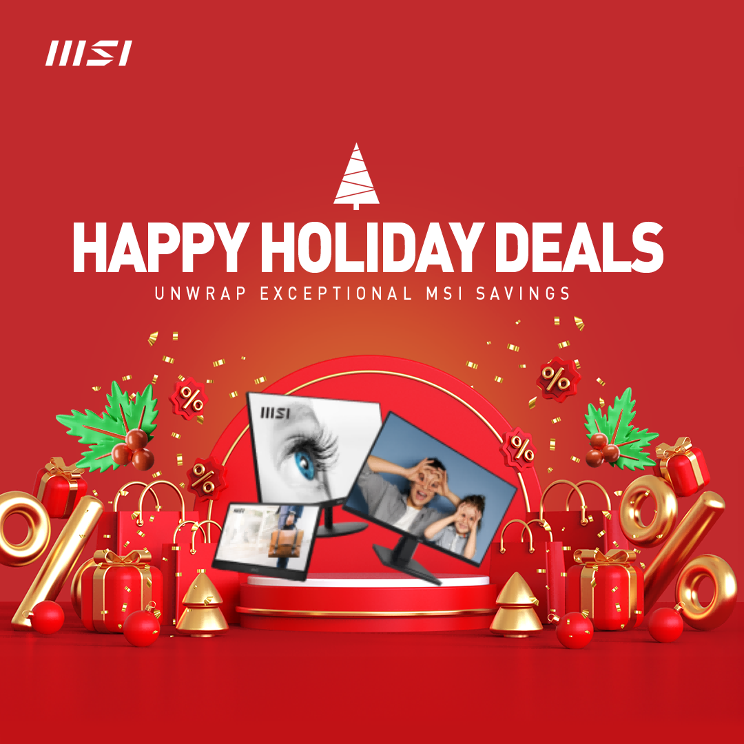 MSI Monitor Happy Holiday Sale