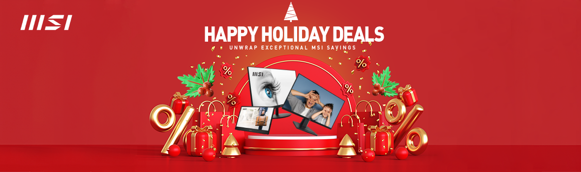 MSI Monitor Happy Holiday Sale