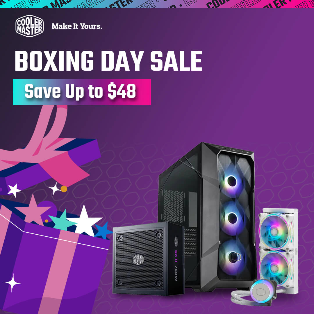 Cooler Master Boxing Day Sale - Save Up to 65% OFF