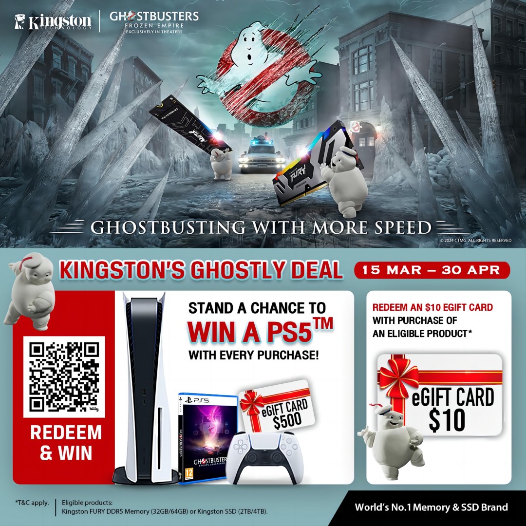 Kingston Ghostly Deal. You Chance to Win a PS5!